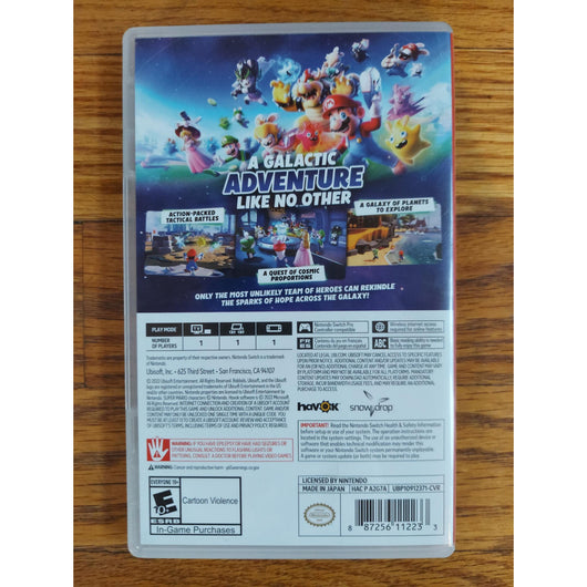 Mario & Rabbids: Sparks of Hope Nintendo Switch Game Complete CIB Tested USA