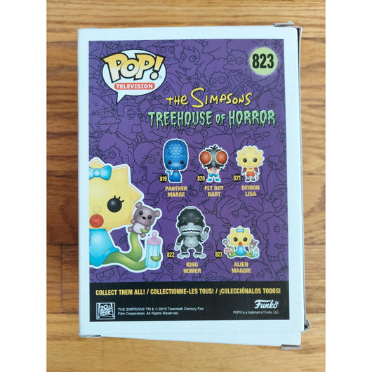Funko Pop! The Simpsons Treehouse of Horror Alien Maggie #823 Vinyl Figure 2019