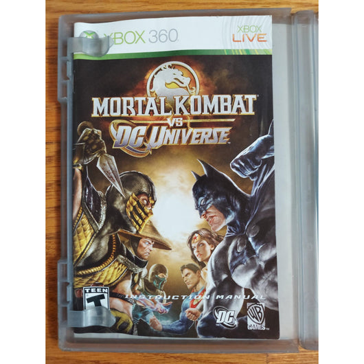 Mortal Kombat Vs. DC Universe Platinum Hits CIB Xbox 360 Complete Game & Manual