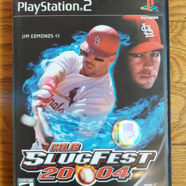 MLB Slugfest 2004 CIB PS2 PlayStation 2 Complete w/ Manual Midway Baseball Game