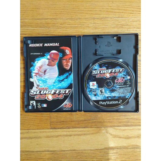 MLB Slugfest 2004 CIB PS2 PlayStation 2 Complete w/ Manual Midway Baseball Game