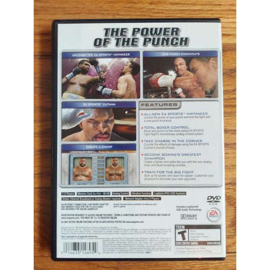 Fight Night Round 2 (CIB) PS2 PlayStation 2 EA Sports Boxing Game Complete