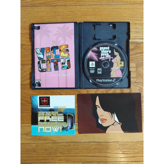 Grand Theft Auto: Vice City CIB PS2 Complete w/ Manual, Map & Original Case Set