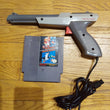 Nintendo NES Zapper Light Gun Gray w/ Super Mario Bros Duck Hunt Game Tested