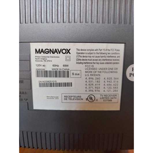 Magnavox Smart Series 20in CRT Television 20MS233S Retro Gaming Tested Works