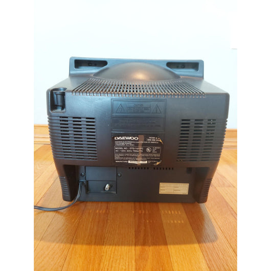 Daewoo 14-Inch CRT TV DTQ-14P1FC Vintage Retro Gaming Television Tested Works