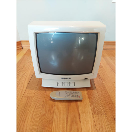 Magnavox 14in CRT Television PR1395 X121 W/Remote Retro Gaming Tested Works