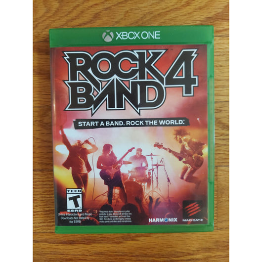 Rock Band 4 Band-In-A-Box Xbox One Guitar Drums Microphone Game Tested Working