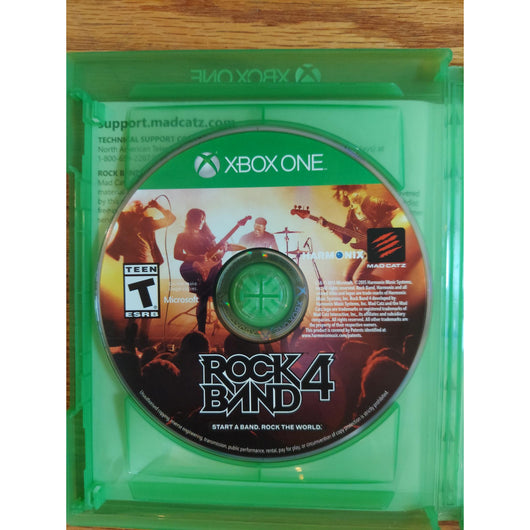 Rock Band 4 Band-In-A-Box Xbox One Guitar Drums Microphone Game Tested Working