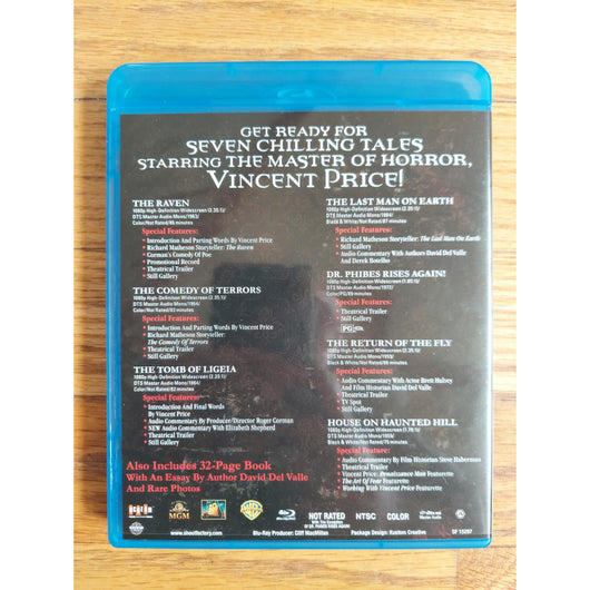 Scream Factory Vincent Price Collection Vol II Case Sleeve & Booklet No Discs