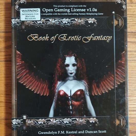 Book of Erotic Fantasy Open Gaming License V1.0a Hardcover d20 RPG Sourcebook