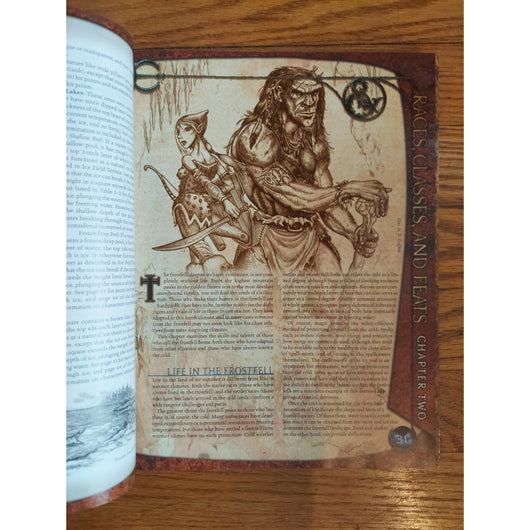 Dungeons & Dragons Frostburn Mastering Perils of Ice & Snow Hardcover W/Map