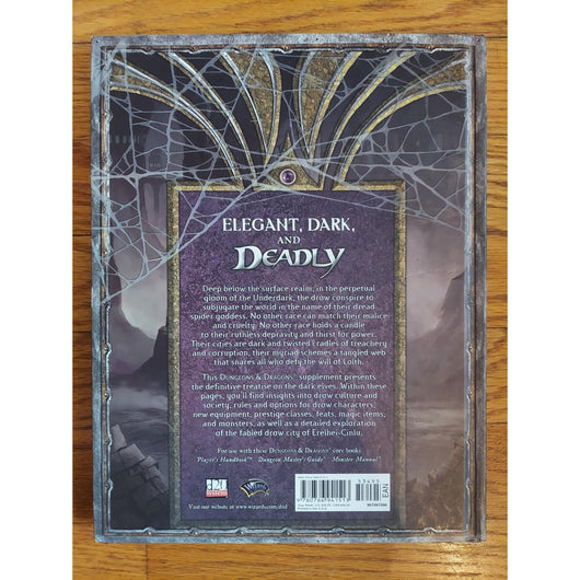 Dungeons & Dragons Drow of the Underdark D&D 3.5 Edition Hardcover Sourcebook