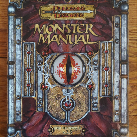 Dungeons & Dragons Monster Manual Core Rulebook III V.3.5 Hardcover D&D Book