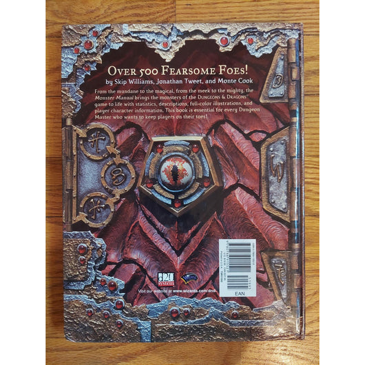 Dungeons & Dragons Monster Manual Core Rulebook III Hardcover Roleplaying Book