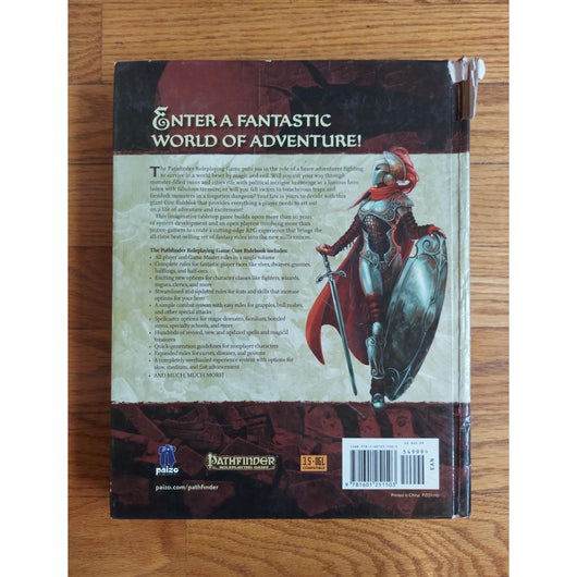 Pathfinder RPG Core Rulebook 1st Edition Paizo OGL Compatible Hardcover Book