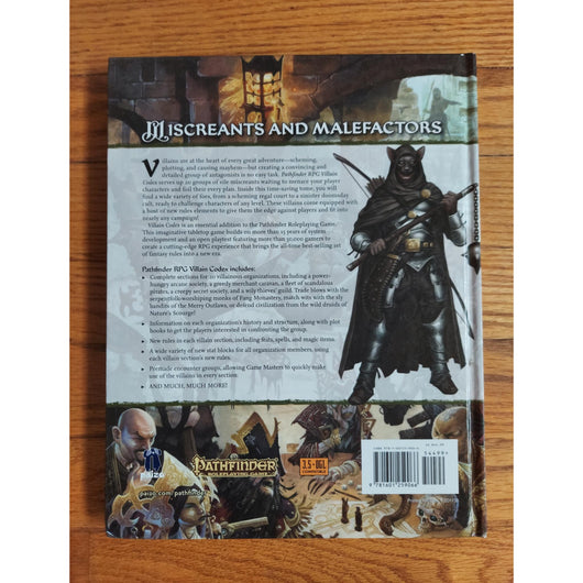 Pathfinder Roleplaying Game Villain Codex 3.5 OGL Compatible Hardcover RPG Book
