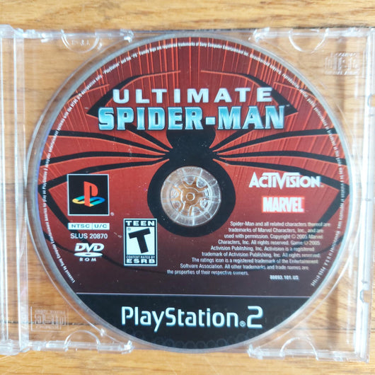 Ultimate Spider-Man PS2 PlayStation 2 Game Disc Only - Refurbished Tested Works