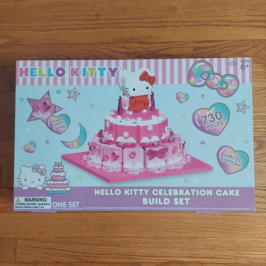 Hello Kitty Celebration Cake 730-Piece Building Set Limited Edition New Sealed
