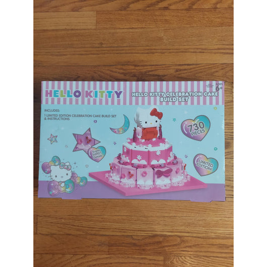 Hello Kitty Celebration Cake 730-Piece Building Set Limited Edition New Sealed