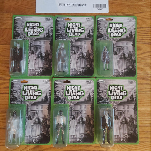 Zoloworld Night of the Living Dead Retro Reverse Complete Figure Set 7Pc Horror