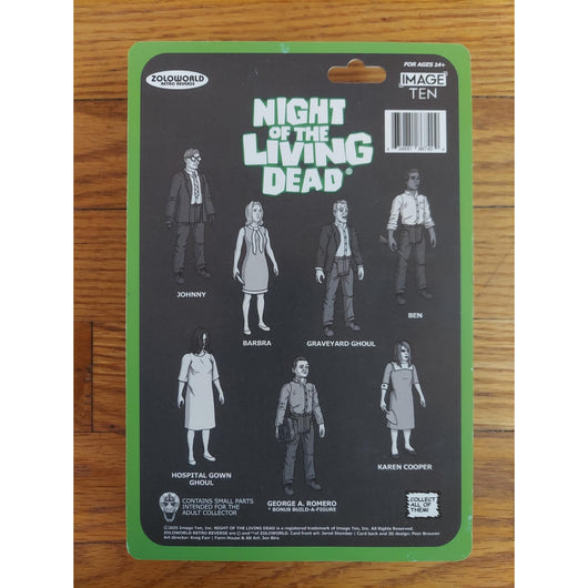 Zoloworld Night of the Living Dead Retro Reverse Complete Figure Set 7Pc Horror