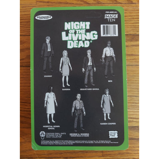 Zoloworld Night of the Living Dead Retro Reverse Complete Figure Set 7Pc Horror