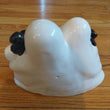 VTG Halloween Ceramic Pumpkin & Ghosts Figurine Decoration Jack-O-Lantern