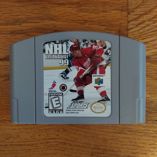 NHL Breakaway 99 Nintendo 64 N64 Game Cartridge With Manual Hockey Sports