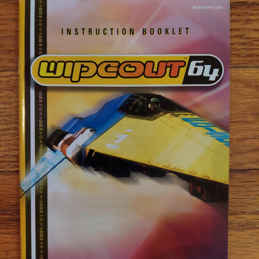 Wipeout 64 Nintendo 64 N64 Game Cartridge With Manual Sci-Fi Racing Game