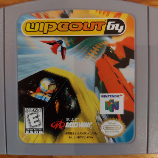 Wipeout 64 Nintendo 64 N64 Game Cartridge With Manual Sci-Fi Racing Game