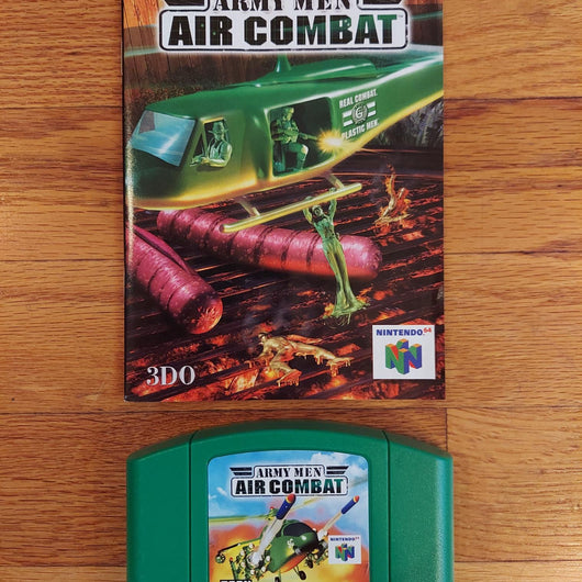 Army Men Air Combat Nintendo 64 N64 Game Cartridge With Manual Retro Gaming