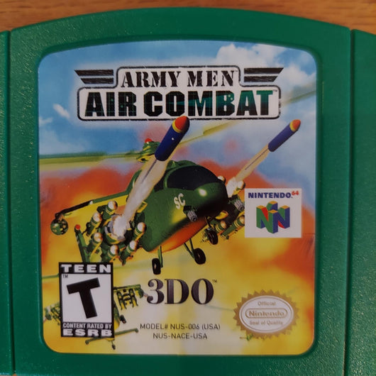 Army Men Air Combat Nintendo 64 N64 Game Cartridge With Manual Retro Gaming
