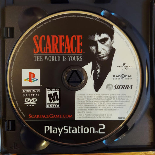 Scarface The World Is Yours PS2 CIB Inserts Bonus DVD Tested Works