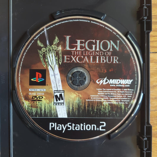 Legion The Legend of Excalibur PS2 CIB Complete Game Case Manual PlayStation 2