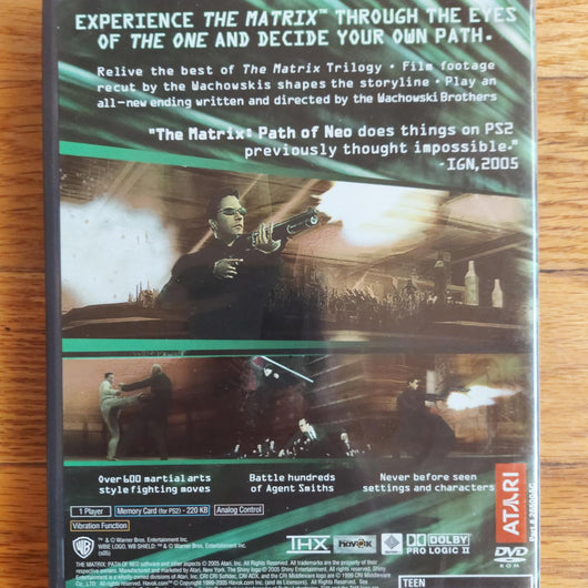 The Matrix Path of Neo PS2 CIB Complete Game Case Manual Sony PlayStation 2