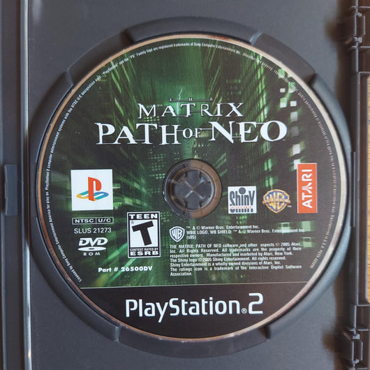 The Matrix Path of Neo PS2 CIB Complete Game Case Manual Sony PlayStation 2