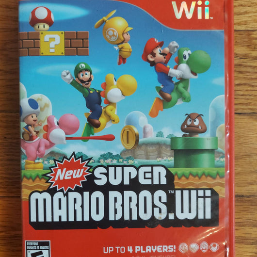 New Super Mario Bros Wii Nintendo Wii CIB Complete Game Case Manual & Inserts