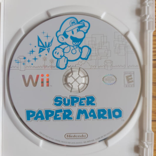 Super Paper Mario Nintendo Wii CIB Complete Case Manual & Inserts Platformer