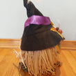 VTG Fiber Optic Color Changing Jack O Lantern Witch Scarecrow No Cord Untested