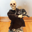 VTG 1996 Gemmy Grim Reaper Playing Violin Halloween Figure Decor Tested Works