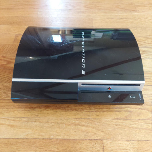 Sony PlayStation 3 PS3 Fat CECHH01 Black Console Only Broken For Parts Repair