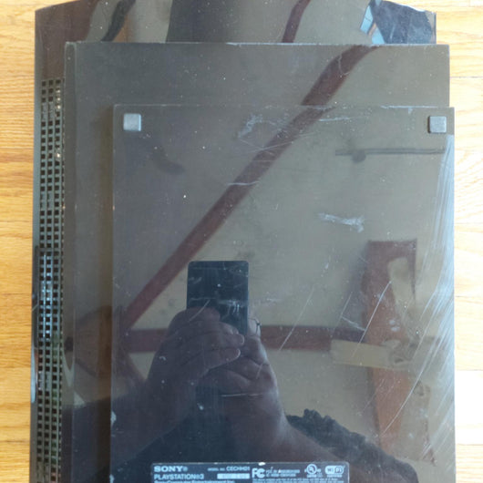 Sony PlayStation 3 PS3 Fat CECHH01 Black Console Only Broken For Parts Repair