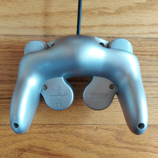 Nintendo GameCube Platinum DOL-101 Console OEM Controller & Cords Tested Works