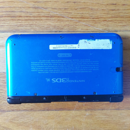 Nintendo 3DS XL Blue Black Handheld Console w/Charger & Stylus Tested Working