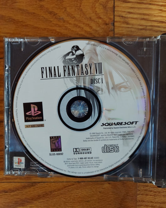 Final Fantasy VIII (CIB) - PS1 Game RPG Adventure Classic, Works, Fast Shipping!