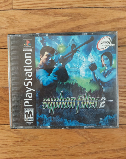 Syphon Filter 2 (CIB) - PS1 Game Shooter Action Stealth - Works - Fast Shipping!