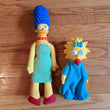 Vintage 90s Simpsons Burger King Plush Doll Set 4 Homer Marge Maggie Lisa 