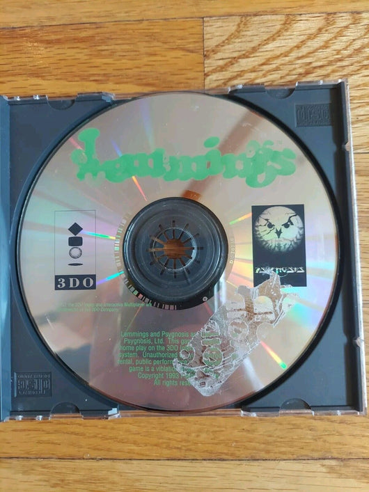 Lemmings 3DO, Minor crack in CD, TESTED, Works Fast Shipping, RARE