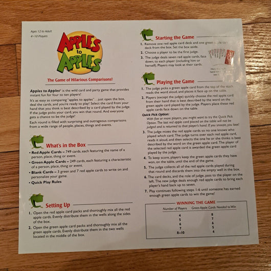 Mattel Apples to Apples Party Box Party Game (4434)